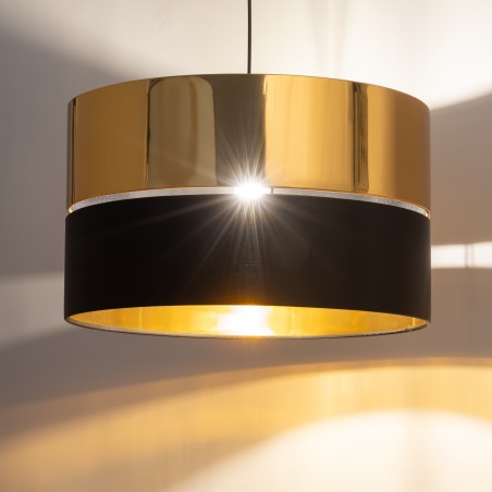 HILTON BLACK/GOLD LAMPA WISZĄCA 1 PŁ  Tk Lighting