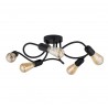 WAVE BLACK LAMPA SUFITOWA 5 PŁ E27  Tk Lighting