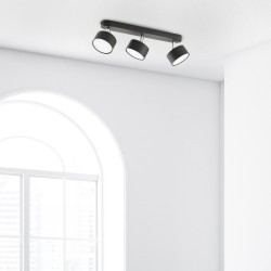 CLARK BLACK LAMPA SUFITOWA 3 PŁ  Tk Lighting