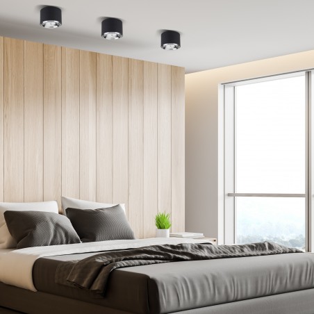 MORIS BLACK LAMPA SUFITOWA 1 PŁ  Tk Lighting