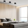 MORIS BLACK LAMPA SUFITOWA 1 PŁ  Tk Lighting