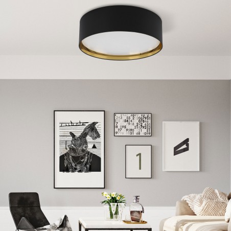 BILBAO BLACK/GOLD LAMPA SUFITOWA 4 PŁ 600  Tk Lighting