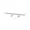 TRACER LISTWA TRÓJOBWODOWY 1 M WHITE  Tk Lighting
