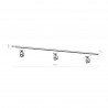 TRACER LISTWA TRÓJOBWODOWY 1 M BLACK  Tk Lighting
