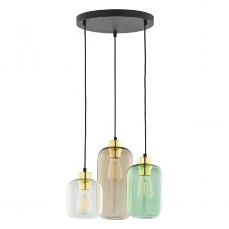 MARCO GREEN LAMPA WISZĄCA 3 PŁ KOŁO  Tk Lighting