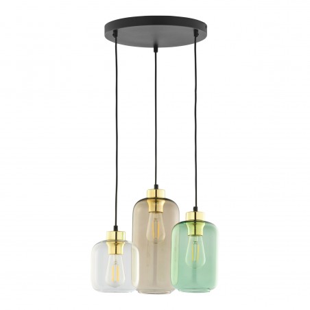 MARCO GREEN LAMPA WISZĄCA 3 PŁ KOŁO  Tk Lighting