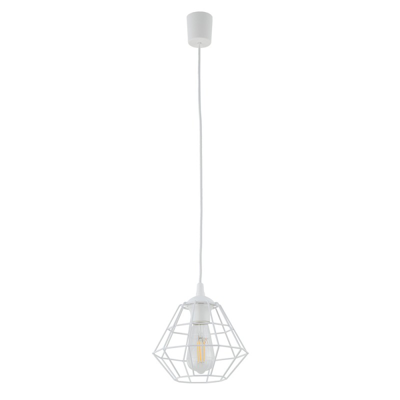 DIAMOND NEW WHITE LAMPA WISZĄCA 1 PŁ M Tk Lighting DIAMOND NEW WHITE LAMPA WISZĄCA 1 PŁ M Tk Lighting