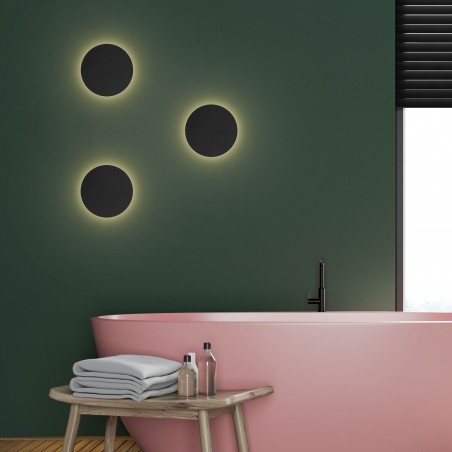 LUNA BLACK NEW 200 KINKIET 2 PŁ  Tk Lighting