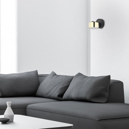DALLAS GOLD/BLACK KINKIET 1 PŁ  Tk Lighting