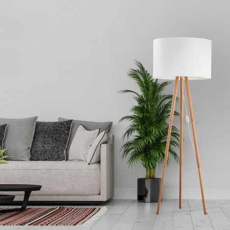 TOKYO LAMPA PODŁOGOWA 1 PŁ SOSNA/BIAŁY  Tk Lighting