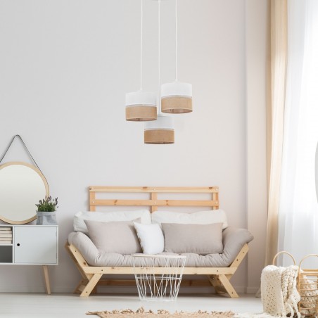 LINOBIANCO LAMPA WISZĄCA 3 PŁ  Tk Lighting