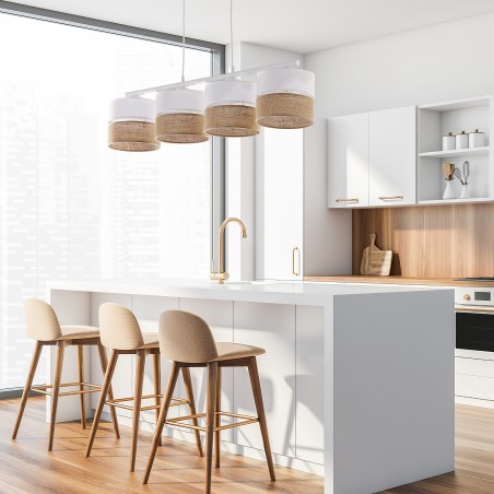 LINOBIANCO LAMPA WISZĄCA 4 PŁ  Tk Lighting
