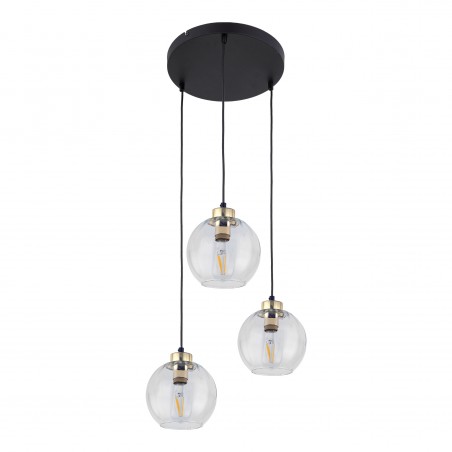 DEVI TRANSPARENT LAMPA WISZĄCA 3 PŁ KOŁO  Tk Lighting