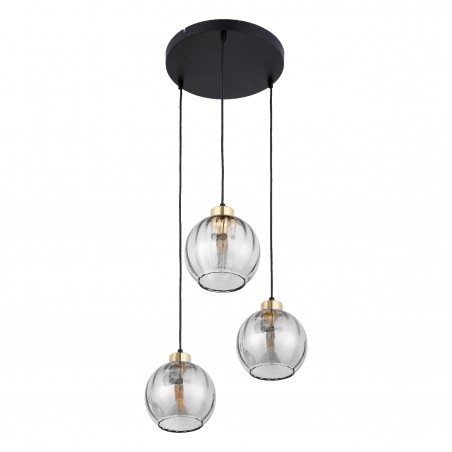 DEVI TRANSPARENT LAMPA WISZĄCA 3 PŁ KOŁO  Tk Lighting