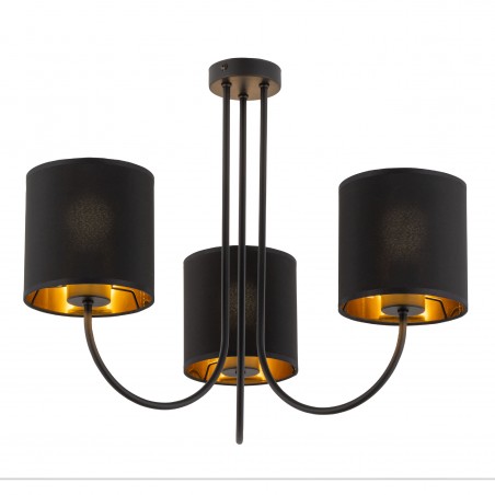 TORENS BLACK LAMPA SUFITOWA 3 PŁ  Tk Lighting