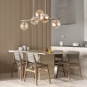 ESTERA GOLD LAMPA WISZĄCA 5 PŁ  Tk Lighting