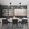 ESTERA BLACK LAMPA SUFITOWA 2 PŁ  Tk Lighting