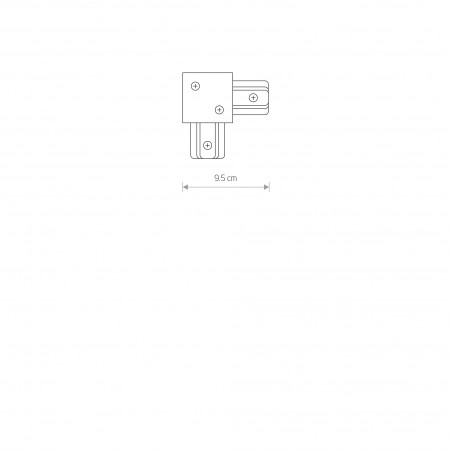 PROFILE RECESSED L CONNECTOR Biały