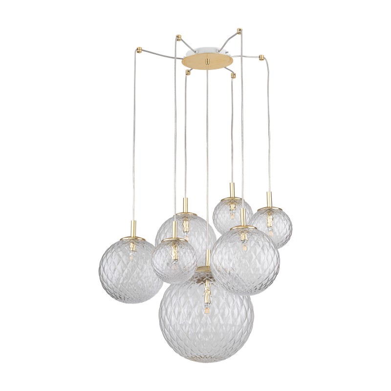 CADIX GOLD LAMPA SUFITOWA 7 PŁ Tk Lighting CADIX GOLD LAMPA SUFITOWA 7 PŁ Tk Lighting
