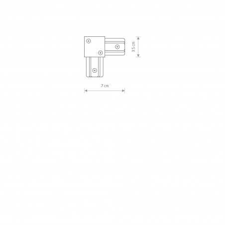 PROFILE L CONNECTOR Biały