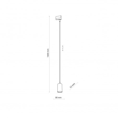 TRACER TRÓJOBWODOWY BLACK WISZĄCY GU_10  Tk Lighting