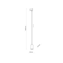 TRACER TRÓJOBWODOWY WHITE WISZĄCY GU_10  Tk Lighting