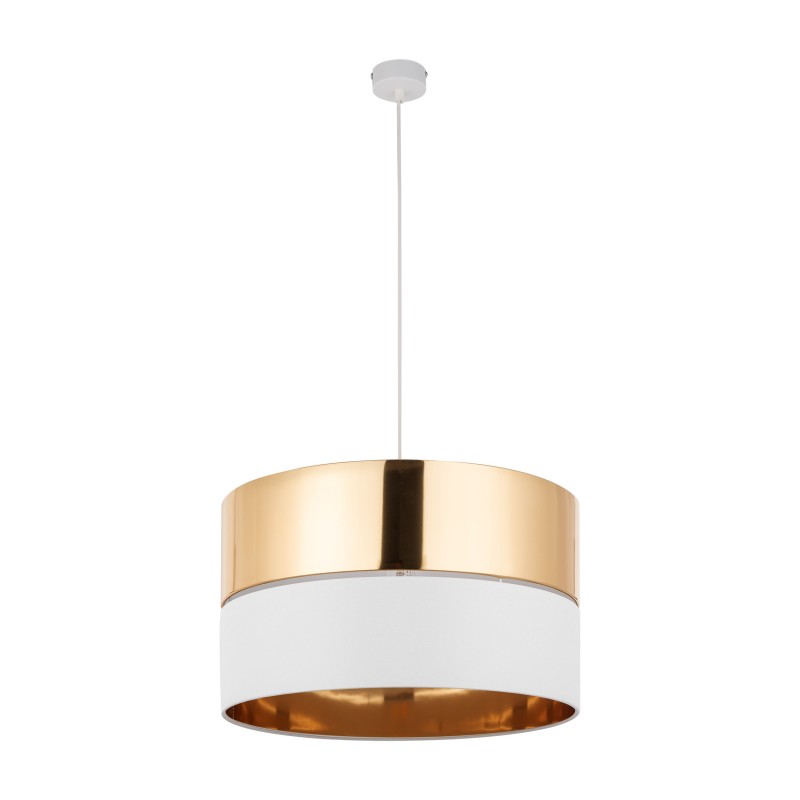 HILTON WHITE/GOLD LAMPA WISZĄCA 1 PŁ  Tk Lighting
