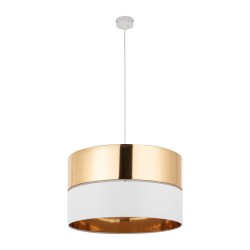 HILTON WHITE/GOLD LAMPA WISZĄCA 1 PŁ  Tk Lighting