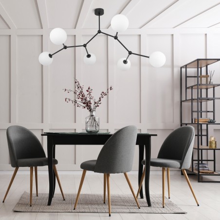 FAIRY BLACK LAMPA SUFITOWA 6 PŁ  Tk Lighting