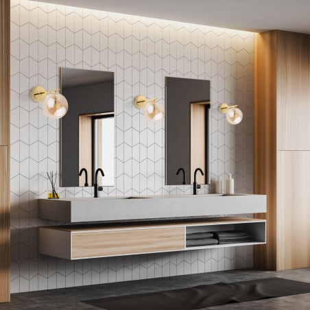 ESTERA GOLD KINKIET 1 PŁ  Tk Lighting