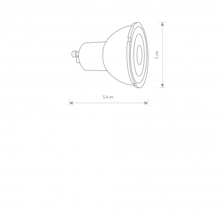 REFLECTOR LED, GU10, R50, 7W Biały 7W