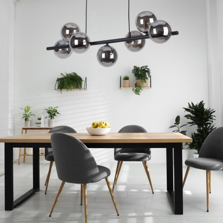 ESTERA BLACK LAMPA WISZĄCA 7 PŁ  Tk Lighting