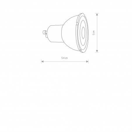 REFLECTOR LED, GU10, R50, 7W Czarny 7W