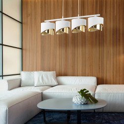 GRANT WHITE LAMPA WISZĄCA 4 PŁ  Tk Lighting