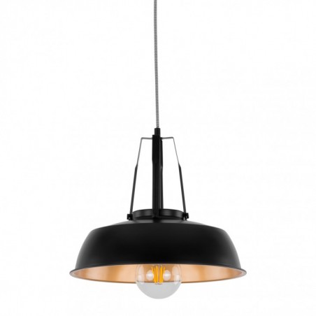 Lampa wisząca Paloma MDM-3619/1M BK+GD Italux czarny stal