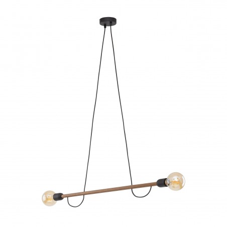 HELIX WOOD ORZECH LAMPA WISZACA 2 PŁ  Tk Lighting