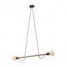 HELIX WOOD ORZECH LAMPA WISZACA 2 PŁ  Tk Lighting