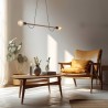 HELIX WOOD ORZECH LAMPA WISZACA 2 PŁ  Tk Lighting