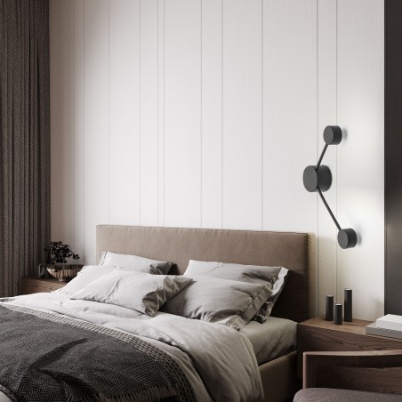 AVIA BLACK KINKIET 2 PŁ  Tk Lighting