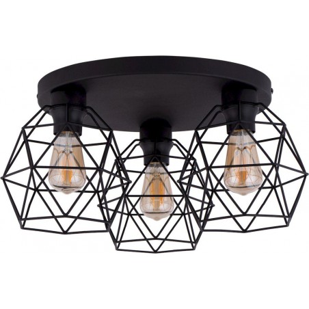 GALAXY BLACK LAMPA SUFITOWA 3 PŁ KOŁO  Tk Lighting