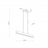 TEO LED M LAMPA WISZĄCA 960  Tk Lighting