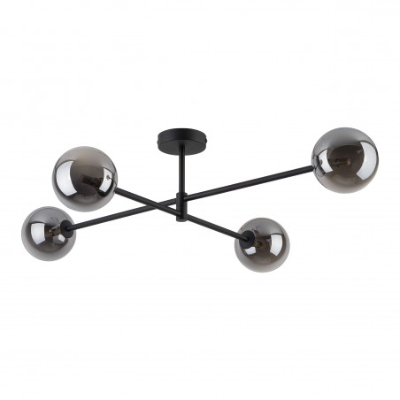 SARIUS BLACK/GRAPHITE LAMPA SUFITOWA 4 PŁ  Tk Lighting