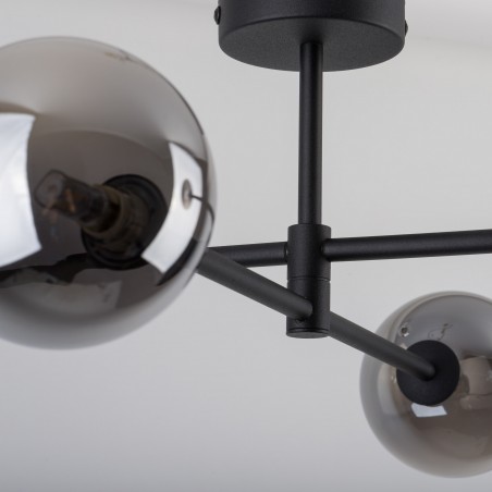 SARIUS BLACK/GRAPHITE LAMPA SUFITOWA 4 PŁ  Tk Lighting