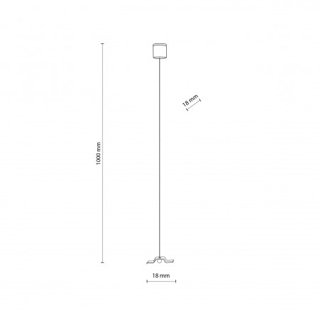 TRACER ZESTAW PODWIESZAJĄCY CZARNY  Tk Lighting