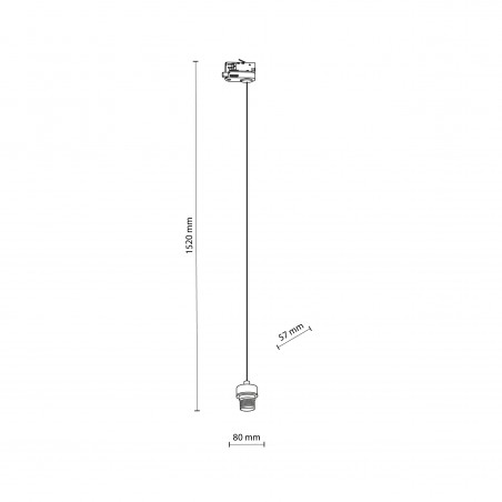 TRACER WHITE TRÓJOBWODOWY 1 X E27  Tk Lighting