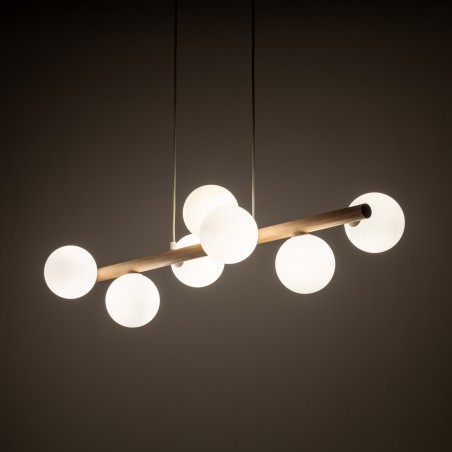 ESTERA WOOD LAMPA WISZĄCA 7 PŁ  Tk Lighting