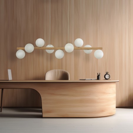 ESTERA WOOD LAMPA WISZĄCA 9 PŁ  Tk Lighting