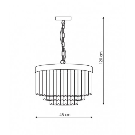 Vetro lampa wisząca LP-2910/5P