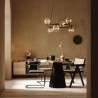 ANABELLE BROWN LAMPA WISZĄCA 6  Tk Lighting