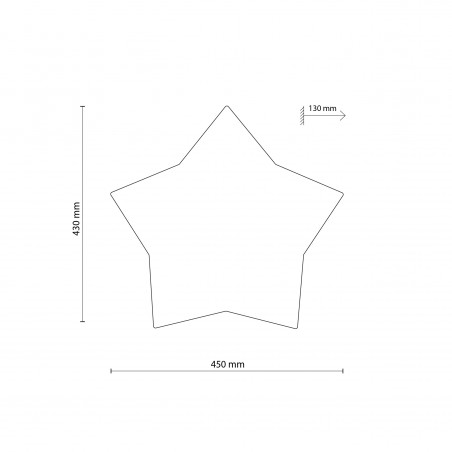 STAR GRAY LAMPA SUFITOWA 2  Tk Lighting
